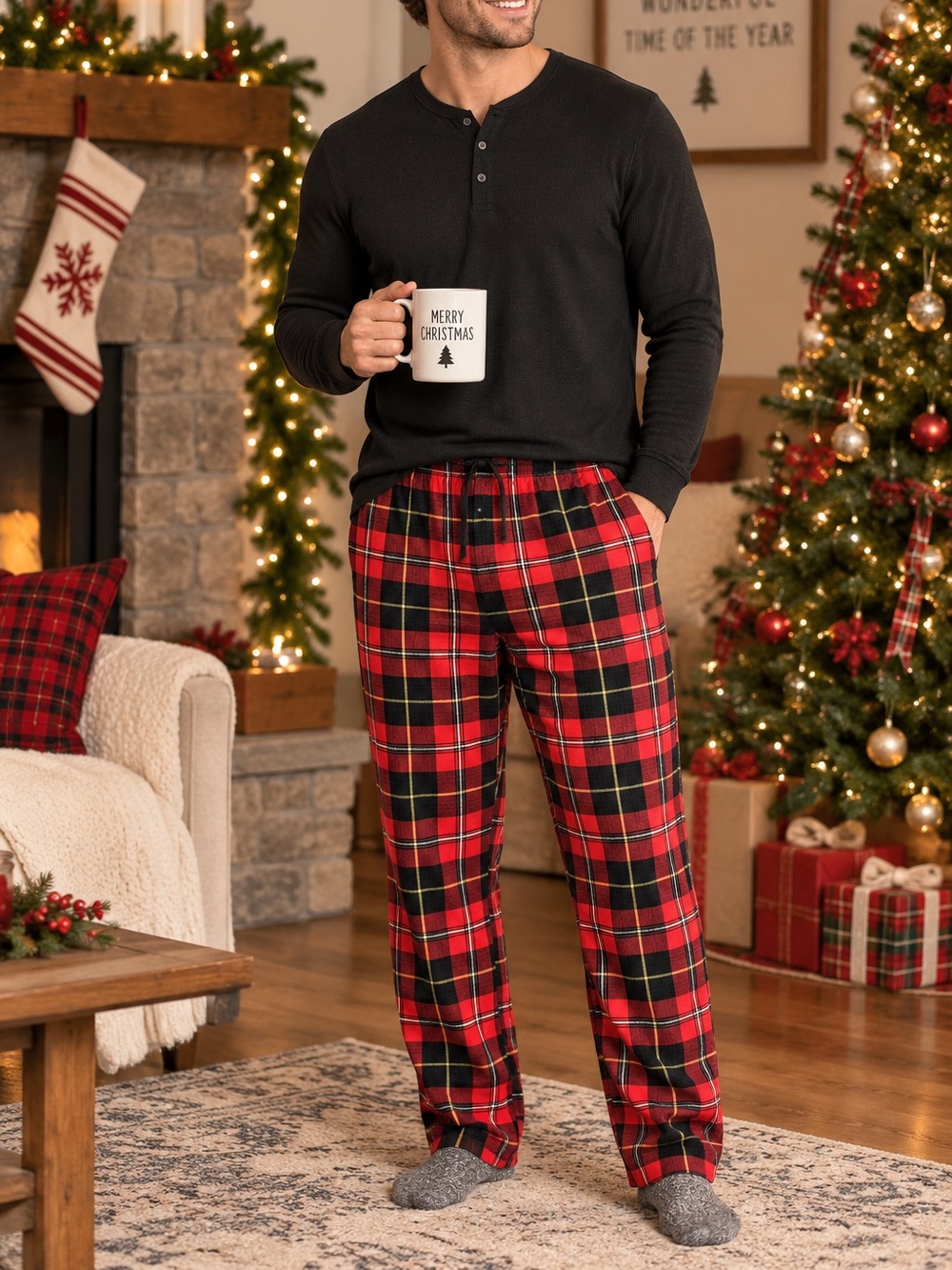 Polo Ralph Lauren Red Plaid Pajama Pants Medium Cotton Lounge